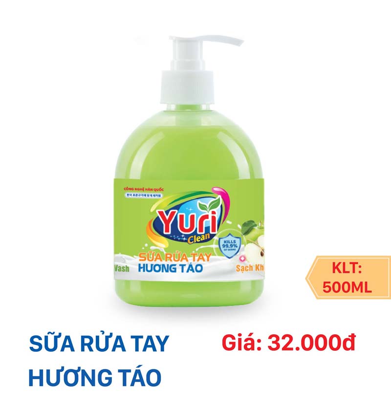 SỮA RỬA TAY YURI  (Hương Táo)